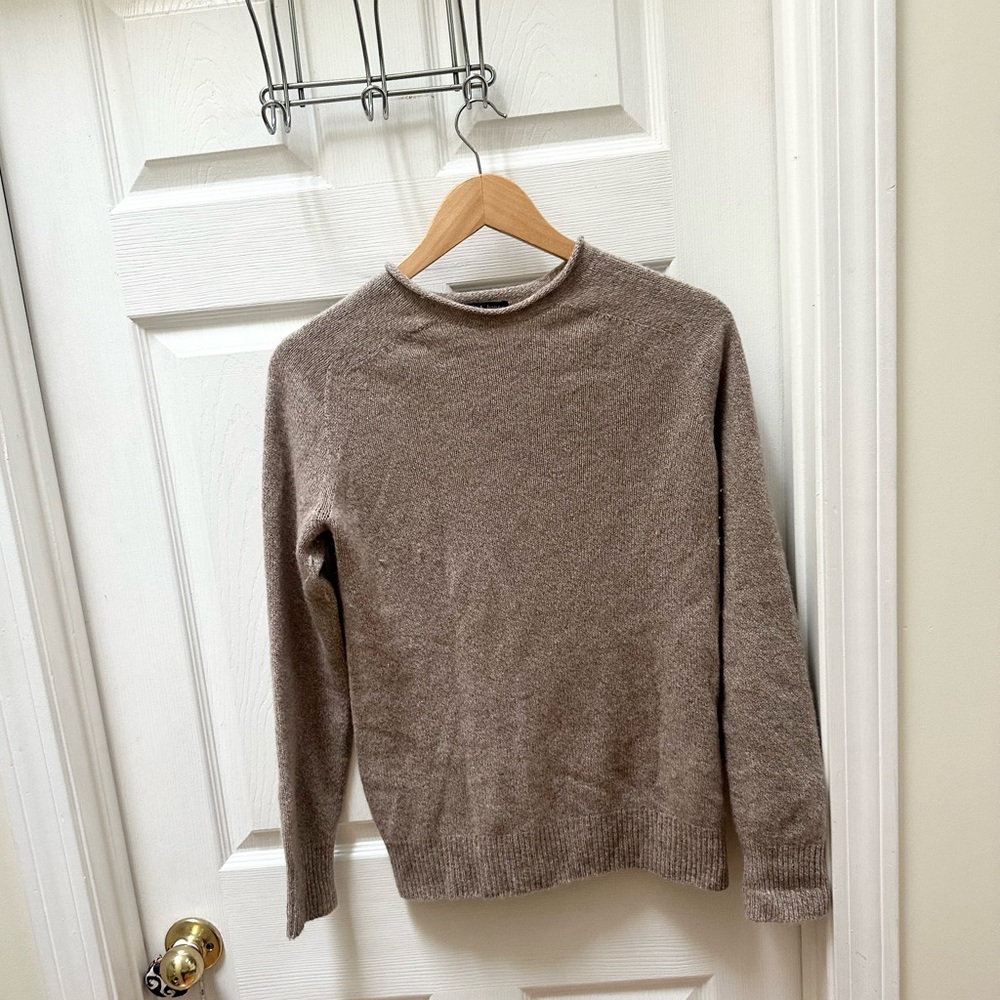 Rag & bone Soft Heathered Taupe mock neck roll neck Sweater XS
